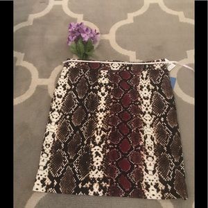 Calvin Klein Snake Print Skirt